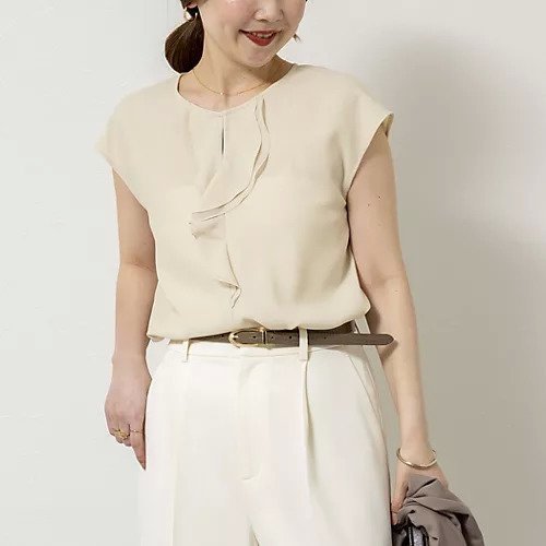 【ノーリーズソフィー/NOLLEY'S sophi】のウォッシャブルストレッチジョーゼットフロントラッフルブラウス インテリア・キッズ・メンズ・レディースファッション・服の通販 founy(ファウニー) https://founy.com/ ファッション Fashion レディースファッション Fashion for Women トップス・カットソー Cut & Sew Tops シャツ・ブラウス・オフィスカジュアル Elegant Blouses & Button-Ups 2026年 2026 2026春夏・S/S Spring/Summer 2026 SS26 おすすめ Recommended / Our Picks インナー Innerwear コンパクト Compact, Small Size シフォン Chiffon, Lightweight Fabric ジャケット Jacket, Outerwear ジョーゼット Georgette, Semi-Sheer Fabric ストレッチ Stretch, Stretchy Fabric スリーブ Sleeve, Long Sleeve / Short Sleeve フレンチ French, French Style エレガント 上品 Elegant |ID: prp329100004964115 ipo3291000000037249360