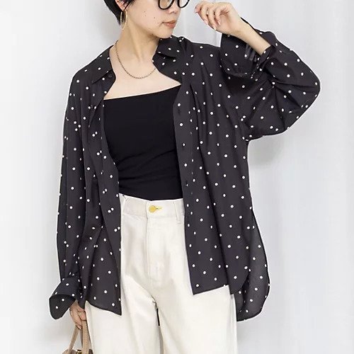 【リエミラー/Rie Miller】のウォッシャブルレギュラーカラー2WAYシャツ インテリア・キッズ・メンズ・レディースファッション・服の通販 founy(ファウニー) https://founy.com/ ファッション Fashion レディースファッション Fashion for Women トップス・カットソー Cut & Sew Tops シャツ・ブラウス・オフィスカジュアル Elegant Blouses & Button-Ups 2026年 2026 2026春夏・S/S Spring/Summer 2026 SS26 カシュクール Wrap Design ストライプ Stripe, Striped Pattern スリット Slit, Slit Detail ドット Polka Dot, Dot Pattern |ID: prp329100004964116 ipo3291000000037249366