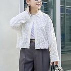 【ノーリーズ/NOLLEY'S】の【KIRYU】ウォッシャブル花柄ジャガードシャツ 大人の最旬トレンドファッション＆コーディネート founy(ファウニー) ファッション Fashion レディースファッション Fashion for Women トップス・カットソー Cut & Sew Tops シャツ・ブラウス・オフィスカジュアル Elegant Blouses & Button-Ups 花柄・フラワープリント・モチーフ Floral Prints & Motifs / Flower Pattern Tops 2026年 2026 2026春夏・S/S Spring/Summer 2026 SS26 ウォッシャブル Machine Washable カットジャガード Cut Jacquard リボン Ribbon, Bow thumbnail ホワイト|ID: prp329100004964124 ipo3291000000037249422