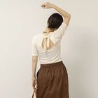 【ノーリーズ/NOLLEY'S】の【MAQWEL/マクウェル】ウォッシャブルバックリボン五分袖プルオーバー キナリ|ID: prp329100004964126 ipo3291000000037249433