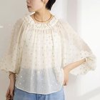 【ノーリーズソフィー/NOLLEY'S sophi】の《セットアップ対応》ラメカットジャガードオフショルブラウス ホワイト系2|ID: prp329100004964131 ipo3291000000037249463