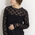 【ノーリーズ/NOLLEY'S】のウォッシャブルレースロンT ブラック|ID: prp329100004964132 ipo3291000000037249467