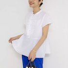 【ノーリーズ/NOLLEY'S】のウォッシャブル前立プリーツペプラムブラウス ホワイト|ID: prp329100004964136 ipo3291000000037249492