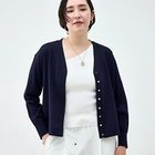 【ノーリーズ/NOLLEY'S】の【一部WEB限定カラー】《手洗い可能》エアリータッチゆったりVネックカーディガン 大人の最旬トレンドファッション＆コーディネート founy(ファウニー) ファッション Fashion レディースファッション Fashion for Women トップス・カットソー Cut & Sew Tops カーディガン・羽織り Layered Style Cardigans Vネックトップス V-Neck Tops / V-Cut Neckline Shirts 2026年 2026 2026春夏・S/S Spring/Summer 2026 SS26 オレンジ Orange カーディガン Cardigan, Knitwear ベビー Baby, Babywear ベーシック Basic, Essential 夏 Summer 羽織 Haori, Light Jacket thumbnail ネイビー|ID: prp329100004964147 ipo3291000000037249557