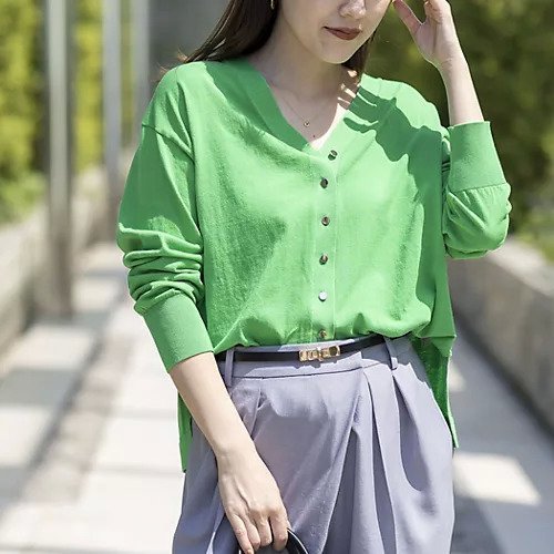 【ノーリーズ/NOLLEY'S】の【一部WEB限定カラー】《手洗い可能》エアリータッチゆったりVネックカーディガン インテリア・キッズ・メンズ・レディースファッション・服の通販 founy(ファウニー) 　ファッション　Fashion　レディースファッション　Fashion for Women　トップス・カットソー　Cut & Sew Tops　カーディガン・羽織り　Layered Style Cardigans　Vネックトップス　V-Neck Tops / V-Cut Neckline Shirts　2026年　2026　2026春夏・S/S　Spring/Summer 2026 SS26　オレンジ　Orange　カーディガン　Cardigan, Knitwear　ベビー　Baby, Babywear　ベーシック　Basic, Essential　夏　Summer　羽織　Haori, Light Jacket　グリーン|ID: prp329100004964147 ipo3291000000037249558