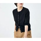 【ノーリーズ/NOLLEY'S】の《手洗い可能》コットンテックス6分袖カーディガン ブラック|ID: prp329100004964148 ipo3291000000037249564
