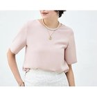 【ノーリーズソフィー/NOLLEY'S sophi】のウォッシャブルダブルクロスTブラウス 大人の最旬トレンドファッション＆コーディネート founy(ファウニー) ファッション Fashion レディースファッション Fashion for Women トップス・カットソー Cut & Sew Tops シャツ・ブラウス・オフィスカジュアル Elegant Blouses & Button-Ups 2026年 2026 2026春夏・S/S Spring/Summer 2026 SS26 インナー Innerwear シンプル Simple, Minimal 半袖 Short Sleeve, Half Sleeve thumbnail ベビーピンク|ID: prp329100004964155 ipo3291000000037249610
