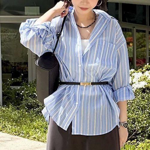 【ノーリーズソフィー/NOLLEY'S sophi】のウォッシャブルMARSALAシアーストライプ3WAYシャツ 大人の最旬トレンドファッション＆コーディネート founy(ファウニー) 　ファッション　Fashion　レディースファッション　Fashion for Women　トップス・カットソー　Cut & Sew Tops　シャツ・ブラウス・オフィスカジュアル　Elegant Blouses & Button-Ups　2026年　2026　2026春夏・S/S　Spring/Summer 2026 SS26　イエロー　Yellow　ウォッシャブル　Machine Washable　カシュクール　Wrap Design　ストライプ　Stripe, Striped Pattern　ボトム　Bottoms, Lower Wear　別注　Limited Edition, Custom Order　定番　Standard, Basic Item　 other-1|ID: prp329100004964156 ipo3291000000037249613