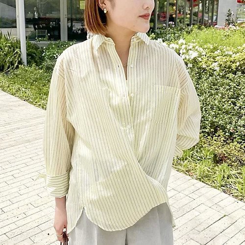【ノーリーズソフィー/NOLLEY'S sophi】のウォッシャブルMARSALAシアーストライプ3WAYシャツ インテリア・キッズ・メンズ・レディースファッション・服の通販 founy(ファウニー) 　ファッション　Fashion　レディースファッション　Fashion for Women　トップス・カットソー　Cut & Sew Tops　シャツ・ブラウス・オフィスカジュアル　Elegant Blouses & Button-Ups　2026年　2026　2026春夏・S/S　Spring/Summer 2026 SS26　イエロー　Yellow　ウォッシャブル　Machine Washable　カシュクール　Wrap Design　ストライプ　Stripe, Striped Pattern　ボトム　Bottoms, Lower Wear　別注　Limited Edition, Custom Order　定番　Standard, Basic Item　イエロー系3|ID: prp329100004964156 ipo3291000000037249615