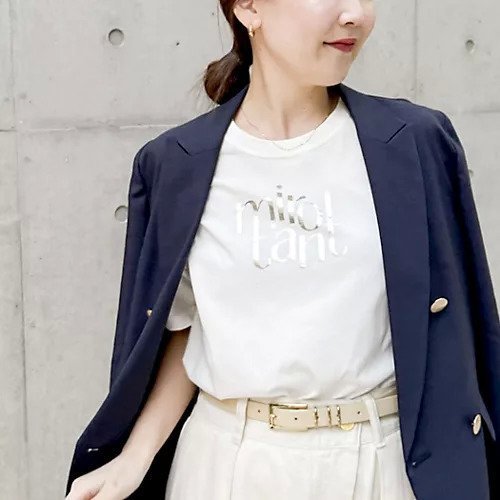 【ノーリーズソフィー/NOLLEY'S sophi】のウォッシャブルオーバーサイズロゴTシャツ インテリア・キッズ・メンズ・レディースファッション・服の通販 founy(ファウニー) https://founy.com/ ファッション Fashion レディースファッション Fashion for Women トップス・カットソー Cut & Sew Tops シャツ・ブラウス・オフィスカジュアル Elegant Blouses & Button-Ups ロングTシャツ・Tシャツ Longline T-Shirts & Tees 2026年 2026 2026春夏・S/S Spring/Summer 2026 SS26 プリント Print, Printed Pattern |ID: prp329100004964157 ipo3291000000037249618