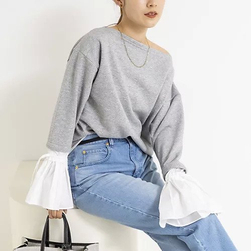 【ノーリーズ/NOLLEY'S】の【WEB限定】ウォッシャブルシャツスリーブスウェットプルオーバー インテリア・キッズ・メンズ・レディースファッション・服の通販 founy(ファウニー) https://founy.com/ ファッション Fashion レディースファッション Fashion for Women トップス・カットソー Cut & Sew Tops シャツ・ブラウス・オフィスカジュアル Elegant Blouses & Button-Ups レディースパーカー・カジュアルフーディー Casual Hoodies & Sweatshirts カジュアルプルオーバー・ニットトップス Pullovers & Knit Tops / Casual Pullovers スウェット・クルーネックトップス Sweatshirts & Crewnecks / Relaxed Fit Sweat Tops 2026年 2026 2026春夏・S/S Spring/Summer 2026 SS26 カットソー Cut and Sewn Top ショルダー Shoulder, Shoulder Strap シンプル Simple, Minimal ドッキング Docking, Mixed Material ドロップ Drop Shoulder, Dropped Style フェミニン Feminine, Girly フリル Frill, Ruffle リラックス Relax, Relaxed Fit |ID: prp329100004964159 ipo3291000000037249629