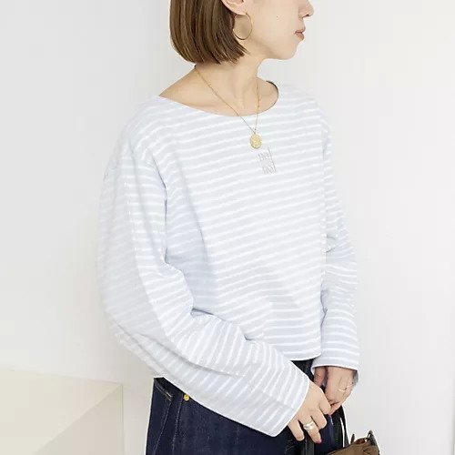 【ノーリーズ/NOLLEY'S】の【nolnol/ノルノル】ウォッシャブルシルケットボーダーショートT インテリア・キッズ・メンズ・レディースファッション・服の通販 founy(ファウニー) 　ファッション　Fashion　レディースファッション　Fashion for Women　2026年　2026　2026春夏・S/S　Spring/Summer 2026 SS26　おすすめ　Recommended / Our Picks　ショート　Short, Short Length　リラックス　Relax, Relaxed Fit　春　Spring　ブルー系3|ID: prp329100004964161 ipo3291000000037249641