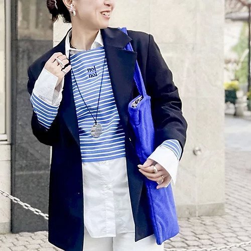 【ノーリーズ/NOLLEY'S】の【nolnol/ノルノル】ウォッシャブルシルケットボーダーショートT インテリア・キッズ・メンズ・レディースファッション・服の通販 founy(ファウニー) 　ファッション　Fashion　レディースファッション　Fashion for Women　2026年　2026　2026春夏・S/S　Spring/Summer 2026 SS26　おすすめ　Recommended / Our Picks　ショート　Short, Short Length　リラックス　Relax, Relaxed Fit　春　Spring　ブルー系4|ID: prp329100004964161 ipo3291000000037249642