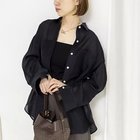 【ノーリーズ/NOLLEY'S】のウォッシャブルセルロースシルクシアーシャツ 大人の最旬トレンドファッション＆コーディネート founy(ファウニー) ファッション Fashion レディースファッション Fashion for Women トップス・カットソー Cut & Sew Tops シャツ・ブラウス・オフィスカジュアル Elegant Blouses & Button-Ups 2026年 2026 2026春夏・S/S Spring/Summer 2026 SS26 おすすめ Recommended / Our Picks シルク Silk, 100% Silk デニム Denim, Jeans Material 夏 Summer thumbnail ネイビー|ID: prp329100004964166 ipo3291000000037249669