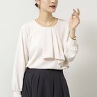 【ノーリーズソフィー/NOLLEY'S sophi】のウォッシャブルファンクショナルジョーゼットプリントタックフレアーブラウス サーモンピンク|ID: prp329100004964172 ipo3291000000037249704