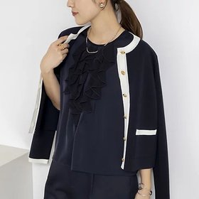 【ノーリーズ/NOLLEY'S】のウォッシャブルオトナサテンラッフルブラウス 大人の最旬トレンドファッション＆コーディネート founy(ファウニー) ファッション Fashion レディースファッション Fashion for Women トップス・カットソー Cut & Sew Tops シャツ・ブラウス・オフィスカジュアル Elegant Blouses & Button-Ups 2026年 2026 2026春夏・S/S Spring/Summer 2026 SS26 おすすめ Recommended / Our Picks シフォン Chiffon, Lightweight Fabric シンプル Simple, Minimal ジャケット Jacket, Outerwear ラッフル Ruffle, Frill 人気 Popular, Best Seller |ID:prp329100004964175