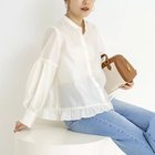 【ノーリーズ/NOLLEY'S】のウォッシャブルシアー裾フリルブラウス 大人の最旬トレンドファッション＆コーディネート founy(ファウニー) ファッション Fashion レディースファッション Fashion for Women トップス・カットソー Cut & Sew Tops シャツ・ブラウス・オフィスカジュアル Elegant Blouses & Button-Ups 2026年 2026 2026春夏・S/S Spring/Summer 2026 SS26 カフス Cuff Design シアー Sheer, See-Through ジャケット Jacket, Outerwear フリル Frill, Ruffle エレガント 上品 Elegant 羽織 Haori, Light Jacket thumbnail オフホワイト|ID: prp329100004964176 ipo3291000000037249727
