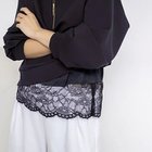 【ノーリーズ/NOLLEY'S】のウォッシャブル裾レースオトナサテンTシャツ ネイビー|ID: prp329100004964178 ipo3291000000037249739