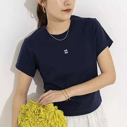 【ノーリーズ/NOLLEY'S】の【nolnol/ノルノル】ウォッシャブルクルーネックTee インテリア・キッズ・メンズ・レディースファッション・服の通販 founy(ファウニー) 　ファッション　Fashion　レディースファッション　Fashion for Women　2026年　2026　2026春夏・S/S　Spring/Summer 2026 SS26　コンパクト　Compact, Small Size　ワイド　Wide, Wide Fit　ネイビー|ID: prp329100004964192 ipo3291000000037249976