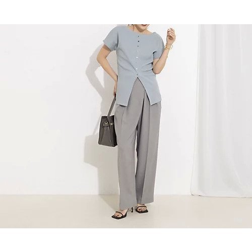 【ノーリーズ/NOLLEY'S】のウォッシャブルスリット2WAYプルオーバー 大人の最旬トレンドファッション＆コーディネート founy(ファウニー) 　ファッション　Fashion　レディースファッション　Fashion for Women　トップス・カットソー　Cut & Sew Tops　カジュアルプルオーバー・ニットトップス　Pullovers & Knit Tops / Casual Pullovers　2026年　2026　2026春夏・S/S　Spring/Summer 2026 SS26　スリット　Slit, Slit Detail　フレア　Flare, Flared　ワイド　Wide, Wide Fit　夏　Summer　other-2|ID: prp329100004964193 ipo3291000000037249984