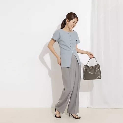 【ノーリーズ/NOLLEY'S】のウォッシャブルスリット2WAYプルオーバー 大人の最旬トレンドファッション＆コーディネート founy(ファウニー) 　ファッション　Fashion　レディースファッション　Fashion for Women　トップス・カットソー　Cut & Sew Tops　カジュアルプルオーバー・ニットトップス　Pullovers & Knit Tops / Casual Pullovers　2026年　2026　2026春夏・S/S　Spring/Summer 2026 SS26　スリット　Slit, Slit Detail　フレア　Flare, Flared　ワイド　Wide, Wide Fit　夏　Summer　other-3|ID: prp329100004964193 ipo3291000000037249985