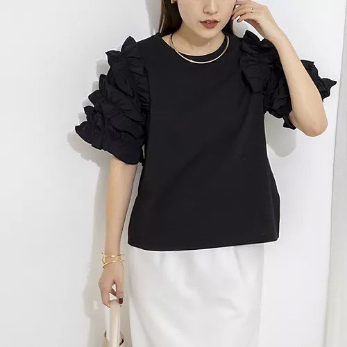 【ノーリーズ/NOLLEY'S】の【WEB限定】袖コンシャスプルオーバー インテリア・キッズ・メンズ・レディースファッション・服の通販 founy(ファウニー) https://founy.com/ ファッション Fashion レディースファッション Fashion for Women トップス・カットソー Cut & Sew Tops カジュアルプルオーバー・ニットトップス Pullovers & Knit Tops / Casual Pullovers 2026年 2026 2026春夏・S/S Spring/Summer 2026 SS26 シンプル Simple, Minimal デニム Denim, Jeans Material バランス Balance, Style Balance フリル Frill, Ruffle ボトム Bottoms, Lower Wear |ID: prp329100004964194 ipo3291000000037249986