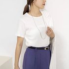【ノーリーズ/NOLLEY'S】のウォッシャブルバックデザインリブTシャツ ホワイト|ID: prp329100004964196 ipo3291000000037250000