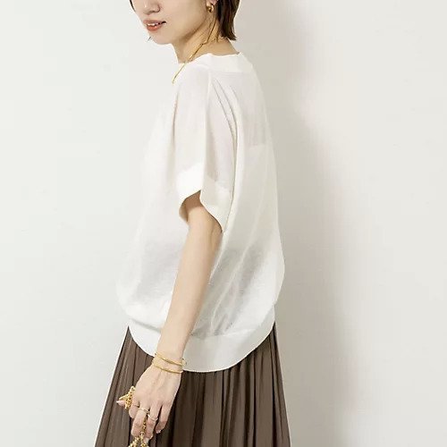 【ノーリーズ/NOLLEY'S】の《手洗い可能》コットンセルロースリラックスプルオーバー インテリア・キッズ・メンズ・レディースファッション・服の通販 founy(ファウニー) 　ファッション　Fashion　レディースファッション　Fashion for Women　トップス・カットソー　Cut & Sew Tops　カジュアルプルオーバー・ニットトップス　Pullovers & Knit Tops / Casual Pullovers　2026年　2026　2026春夏・S/S　Spring/Summer 2026 SS26　おすすめ　Recommended / Our Picks　アンサンブル　Ensemble Set　カーディガン　Cardigan, Knitwear　ショルダー　Shoulder, Shoulder Strap　シンプル　Simple, Minimal　リネン　Linen, Linen Fabric　リラックス　Relax, Relaxed Fit　ロング　Long, Long-Length　春　Spring　オフホワイト|ID: prp329100004964197 ipo3291000000037250006