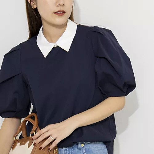 【ノーリーズ/NOLLEY'S】の2WAY襟ブラウス インテリア・キッズ・メンズ・レディースファッション・服の通販 founy(ファウニー) https://founy.com/ ファッション Fashion レディースファッション Fashion for Women トップス・カットソー Cut & Sew Tops シャツ・ブラウス・オフィスカジュアル Elegant Blouses & Button-Ups 2026年 2026 2026春夏・S/S Spring/Summer 2026 SS26 シンプル Simple, Minimal スリーブ Sleeve, Long Sleeve / Short Sleeve デニム Denim, Jeans Material バランス Balance, Style Balance ボトム Bottoms, Lower Wear エレガント 上品 Elegant |ID: prp329100004964204 ipo3291000000037250045