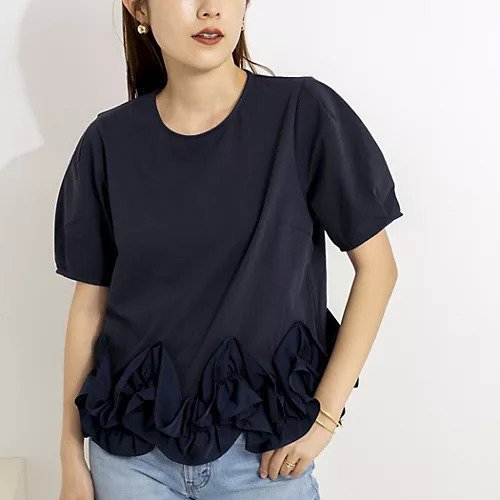 【ノーリーズ/NOLLEY'S】のウォッシャブル裾フリルカットプルオーバー インテリア・キッズ・メンズ・レディースファッション・服の通販 founy(ファウニー) https://founy.com/ ファッション Fashion レディースファッション Fashion for Women トップス・カットソー Cut & Sew Tops カジュアルプルオーバー・ニットトップス Pullovers & Knit Tops / Casual Pullovers 2026年 2026 2026春夏・S/S Spring/Summer 2026 SS26 おすすめ Recommended / Our Picks ウォッシャブル Machine Washable カットソー Cut and Sewn Top シンプル Simple, Minimal タフタ Taffeta, Structured Fabric ドッキング Docking, Mixed Material フリル Frill, Ruffle |ID: prp329100004964207 ipo3291000000037250061