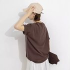 【リエミラー/Rie Miller】のウォッシャブルドローストTシャツ ブラウン|ID: prp329100004964210 ipo3291000000037250079
