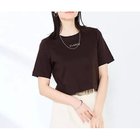 【ノーリーズソフィー/NOLLEY'S sophi】の《手洗い可能》W&Wショート丈ロゴTシャツ ブラウンベージュ系1|ID: prp329100004964212 ipo3291000000037250089