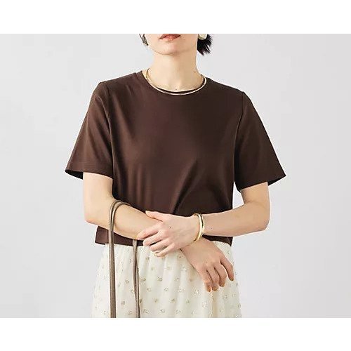 【ノーリーズソフィー/NOLLEY'S sophi】の《手洗い可能》W&Wショート丈Tシャツ インテリア・キッズ・メンズ・レディースファッション・服の通販 founy(ファウニー) https://founy.com/ ファッション Fashion レディースファッション Fashion for Women トップス・カットソー Cut & Sew Tops シャツ・ブラウス・オフィスカジュアル Elegant Blouses & Button-Ups ロングTシャツ・Tシャツ Longline T-Shirts & Tees 2026年 2026 2026春夏・S/S Spring/Summer 2026 SS26 ショート Short, Short Length |ID: prp329100004964214 ipo3291000000037250101