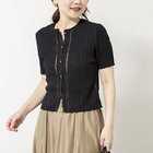 【ノーリーズソフィー/NOLLEY'S sophi】の【WALANCE/ワランス】paper rib knit 2way tops ブラック|ID: prp329100004964216 ipo3291000000037250114