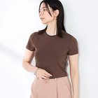 【ノーリーズソフィー/NOLLEY'S sophi】の《手洗い可能/アンサンブル対応》マルチファンクション総針半袖プルオーバー ブラウン|ID: prp329100004964220 ipo3291000000037250139