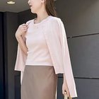 【ノーリーズソフィー/NOLLEY'S sophi】の《手洗い可能/アンサンブル対応》マルチファンクションハイゲージクルーネックカーディガン ベビーピンク|ID: prp329100004964221 ipo3291000000037250143