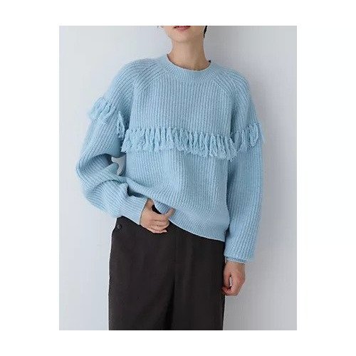 【ヒューマンウーマン/HUMAN WOMAN】のフリンジニットプルオーバー インテリア・キッズ・メンズ・レディースファッション・服の通販 founy(ファウニー) https://founy.com/ ファッション Fashion レディースファッション Fashion for Women トップス・カットソー Cut & Sew Tops ニット Knit Tops & Sweaters カジュアルプルオーバー・ニットトップス Pullovers & Knit Tops / Casual Pullovers おすすめ Recommended / Our Picks コンパクト Compact, Small Size シンプル Simple, Minimal スタンダード Standard, Basic フリンジ Fringe, Tassel ボトム Bottoms, Lower Wear 冬 Winter / This Winter |ID: prp329100004964236 ipo3291000000037250210