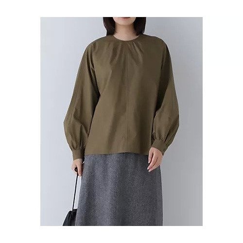 【ヒューマンウーマン/HUMAN WOMAN】のタイプライタークロスブラウス インテリア・キッズ・メンズ・レディースファッション・服の通販 founy(ファウニー) 　ファッション　Fashion　レディースファッション　Fashion for Women　トップス・カットソー　Cut & Sew Tops　シャツ・ブラウス・オフィスカジュアル　Elegant Blouses & Button-Ups　おすすめ　Recommended / Our Picks　スタンダード　Standard, Basic　パターン　Pattern, Design Print　ベスト　Vest, Waistcoat　ロング　Long, Long-Length　カーキ|ID: prp329100004964237 ipo3291000000037250215