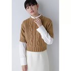 【ヒューマンウーマン/HUMAN WOMAN】のハーフスリーブ ブークレニットプルオーバー キャメル|ID: prp329100004964239 ipo3291000000037250224
