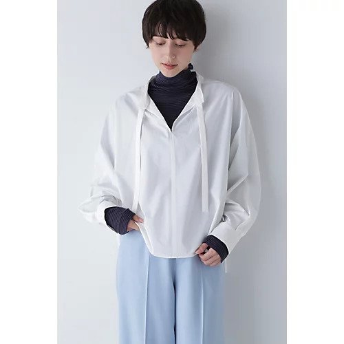 【ヒューマンウーマン/HUMAN WOMAN】のTRタイプライターブラウス インテリア・キッズ・メンズ・レディースファッション・服の通販 founy(ファウニー) https://founy.com/ ファッション Fashion レディースファッション Fashion for Women トップス・カットソー Cut & Sew Tops シャツ・ブラウス・オフィスカジュアル Elegant Blouses & Button-Ups おすすめ Recommended / Our Picks インナー Innerwear スキッパー Skipper, Open Collar スタンダード Standard, Basic ストレッチ Stretch, Stretchy Fabric タイプライター Typewriter Fabric, Crisp Cotton リボン Ribbon, Bow |ID: prp329100004964240 ipo3291000000037250228