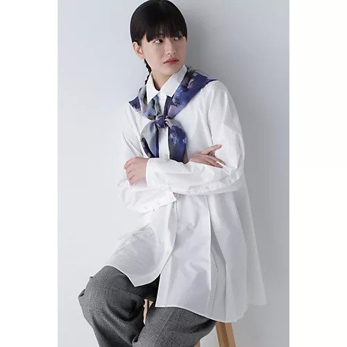 【ヒューマンウーマン/HUMAN WOMAN】のボックスタックロングブラウス インテリア・キッズ・メンズ・レディースファッション・服の通販 founy(ファウニー) https://founy.com/ ファッション Fashion レディースファッション Fashion for Women トップス・カットソー Cut & Sew Tops シャツ・ブラウス・オフィスカジュアル Elegant Blouses & Button-Ups おすすめ Recommended / Our Picks スタンダード Standard, Basic タイプライター Typewriter Fabric, Crisp Cotton フレア Flare, Flared ボックス Boxy, Box Shape ボトム Bottoms, Lower Wear リラックス Relax, Relaxed Fit ロング Long, Long-Length ワッシャー Washer, Crinkled Finish 半袖 Short Sleeve, Half Sleeve |ID: prp329100004964241 ipo3291000000037250232