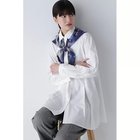 【ヒューマンウーマン/HUMAN WOMAN】のボックスタックロングブラウス ホワイト|ID: prp329100004964241 ipo3291000000037250233
