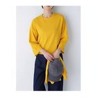 【ヒューマンウーマン/HUMAN WOMAN】のコットンポリエステルキュプラニットプルオーバー イエロー|ID: prp329100004964256 ipo3291000000037250295
