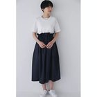 【ヒューマンウーマン/HUMAN WOMAN】のT/Cトリコットバイオワンピース オフ×ネイビー|ID: prp329100004964259 ipo3291000000037250312