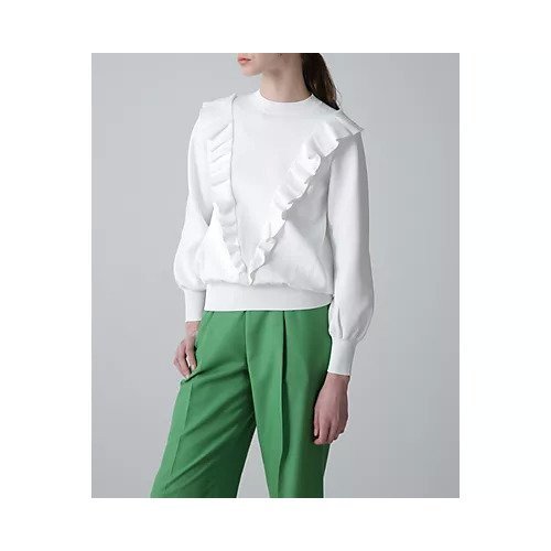 【アドーア/ADORE】のラッフルニット インテリア・キッズ・メンズ・レディースファッション・服の通販 founy(ファウニー) https://founy.com/ ファッション Fashion レディースファッション Fashion for Women トップス・カットソー Cut & Sew Tops ニット Knit Tops & Sweaters おすすめ Recommended / Our Picks スタンダード Standard, Basic ストレッチ Stretch, Stretchy Fabric ボンディング Bonding, Bonded Fabric ラッフル Ruffle, Frill ワイド Wide, Wide Fit エレガント 上品 Elegant |ID: prp329100004964277 ipo3291000000037250389
