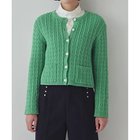 【ヒューマンウーマン/HUMAN WOMAN】のケーブルカーディガン グリーン|ID: prp329100004964285 ipo3291000000037250423