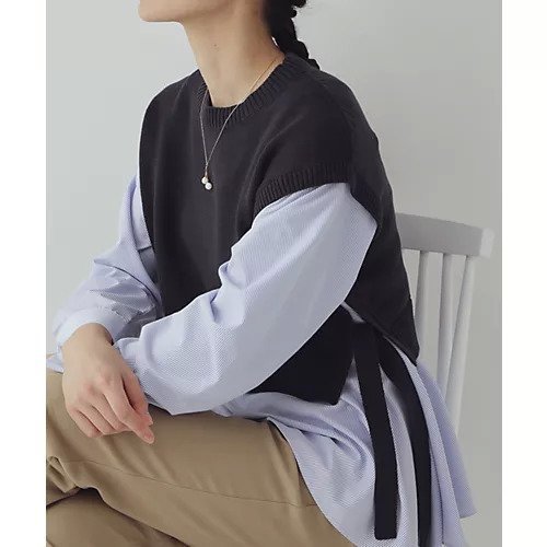 【ヒューマンウーマン/HUMAN WOMAN】の布帛コンビニットプルオーバー インテリア・キッズ・メンズ・レディースファッション・服の通販 founy(ファウニー) https://founy.com/ ファッション Fashion レディースファッション Fashion for Women トップス・カットソー Cut & Sew Tops ニット Knit Tops & Sweaters カジュアルプルオーバー・ニットトップス Pullovers & Knit Tops / Casual Pullovers おすすめ Recommended / Our Picks コンビ Combo, Combination Style ショート Short, Short Length スタンダード Standard, Basic ドレープ Drape, Draping Fabric バランス Balance, Style Balance ベスト Vest, Waistcoat |ID: prp329100004964287 ipo3291000000037250430