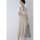 【ヒューマンウーマン/HUMAN WOMAN】のドビストレッチワンピース 大人の最旬トレンドファッション＆コーディネート founy(ファウニー) ファッション Fashion レディースファッション Fashion for Women ワンピース Dresses おすすめ Recommended / Our Picks スタンダード Standard, Basic プリント Print, Printed Pattern ラップ Wrap, Wrap Design thumbnail グレージュ|ID: prp329100004964313 ipo3291000000037250594