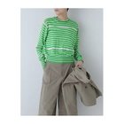 【ヒューマンウーマン/HUMAN WOMAN】のシアーボーダーニット 大人の最旬トレンドファッション＆コーディネート founy(ファウニー) ファッション Fashion レディースファッション Fashion for Women トップス・カットソー Cut & Sew Tops ニット Knit Tops & Sweaters おすすめ Recommended / Our Picks インナー Innerwear シアー Sheer, See-Through ジャケット Jacket, Outerwear スタンダード Standard, Basic ツイスト Tweed, Tweed Fabric ボーダー Border, Stripe 今季 This Season, Current Season 春 Spring thumbnail グリーン×ホワイトボーダー|ID: prp329100004964321 ipo3291000000037250631