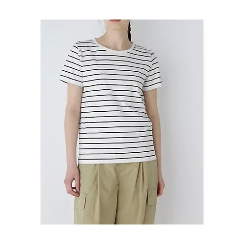 【ヒューマンウーマン/HUMAN WOMAN】のオーガニック綿天竺半袖ボーダーTシャツ インテリア・キッズ・メンズ・レディースファッション・服の通販 founy(ファウニー) https://founy.com/ ファッション Fashion レディースファッション Fashion for Women トップス・カットソー Cut & Sew Tops シャツ・ブラウス・オフィスカジュアル Elegant Blouses & Button-Ups ロングTシャツ・Tシャツ Longline T-Shirts & Tees おすすめ Recommended / Our Picks インナー Innerwear オーガニック Organic Cotton シンプル Simple, Minimal スタンダード Standard, Basic ボーダー Border, Stripe 人気 Popular, Best Seller 半袖 Short Sleeve, Half Sleeve 定番 Standard, Basic Item |ID: prp329100004964327 ipo3291000000037250661